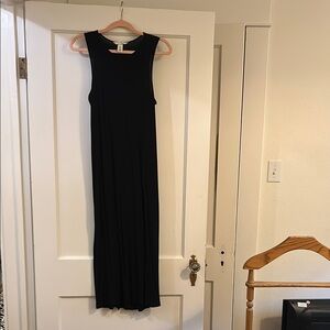 H&M Black Sleeveless Sheath Maxi Dress